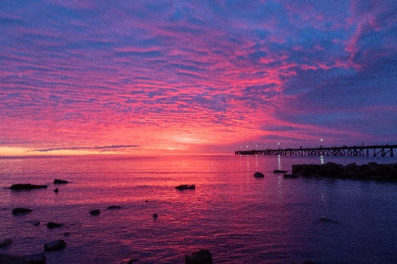 After Glow — the minutes after sunset at Port Hughes